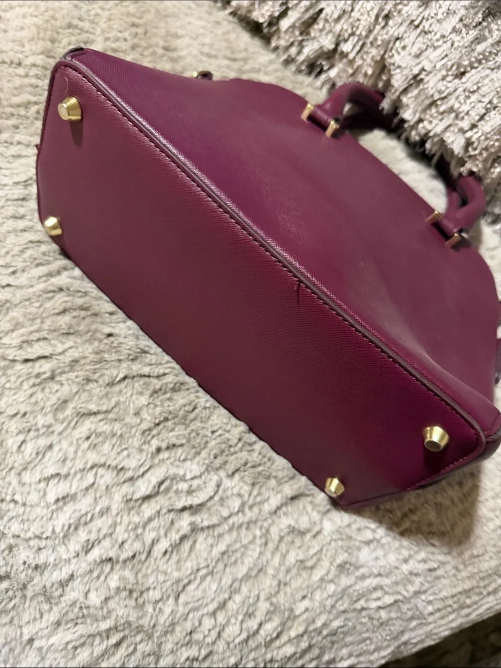 Kate Spade New York Cameron Street Lottie Satchel in a deep purple
